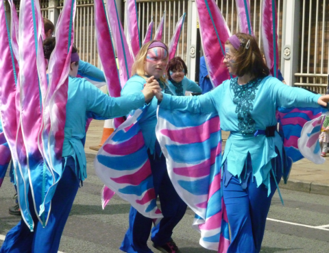 Inclusive dance charity DanceSyndrome at Manchester Carnival