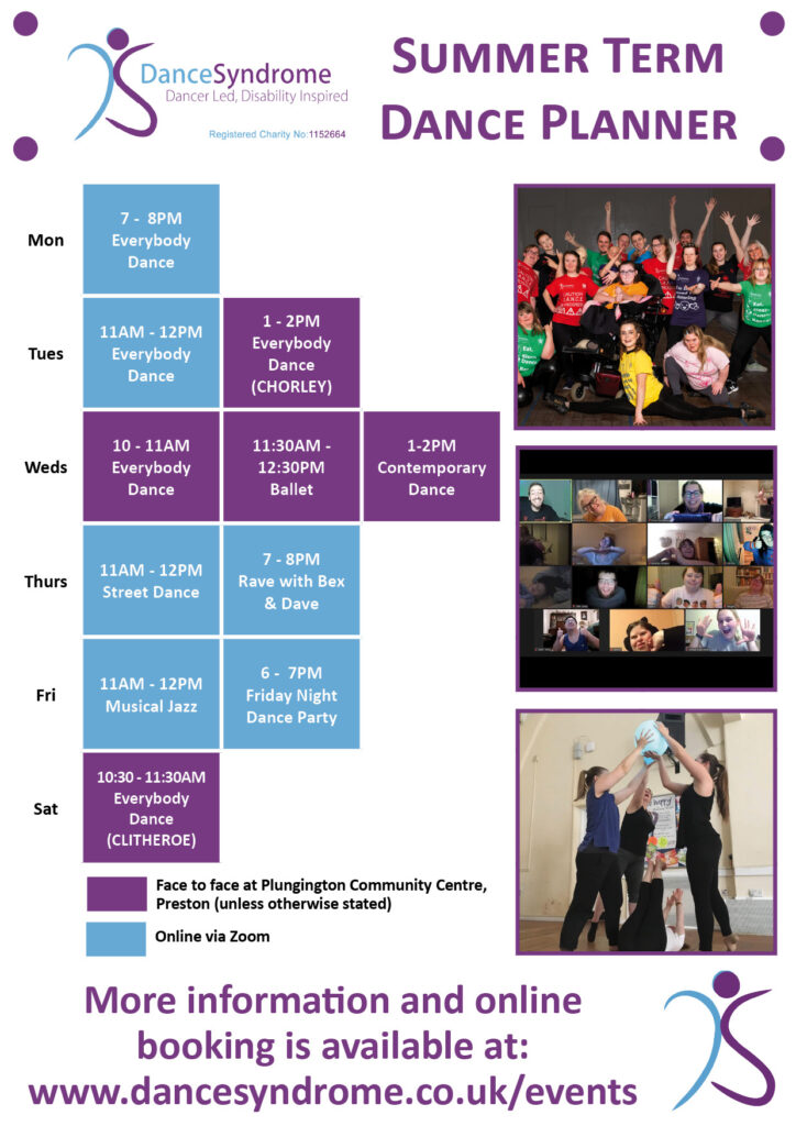 Weekly timetable image