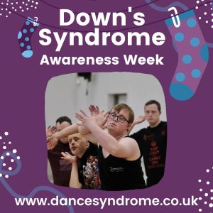 Image of dancers who have Down's syndrome, with the heading 