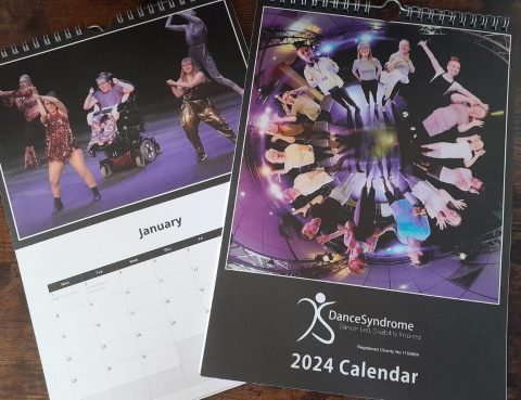A photograph of the 2024 DanceSyndrome calendar
