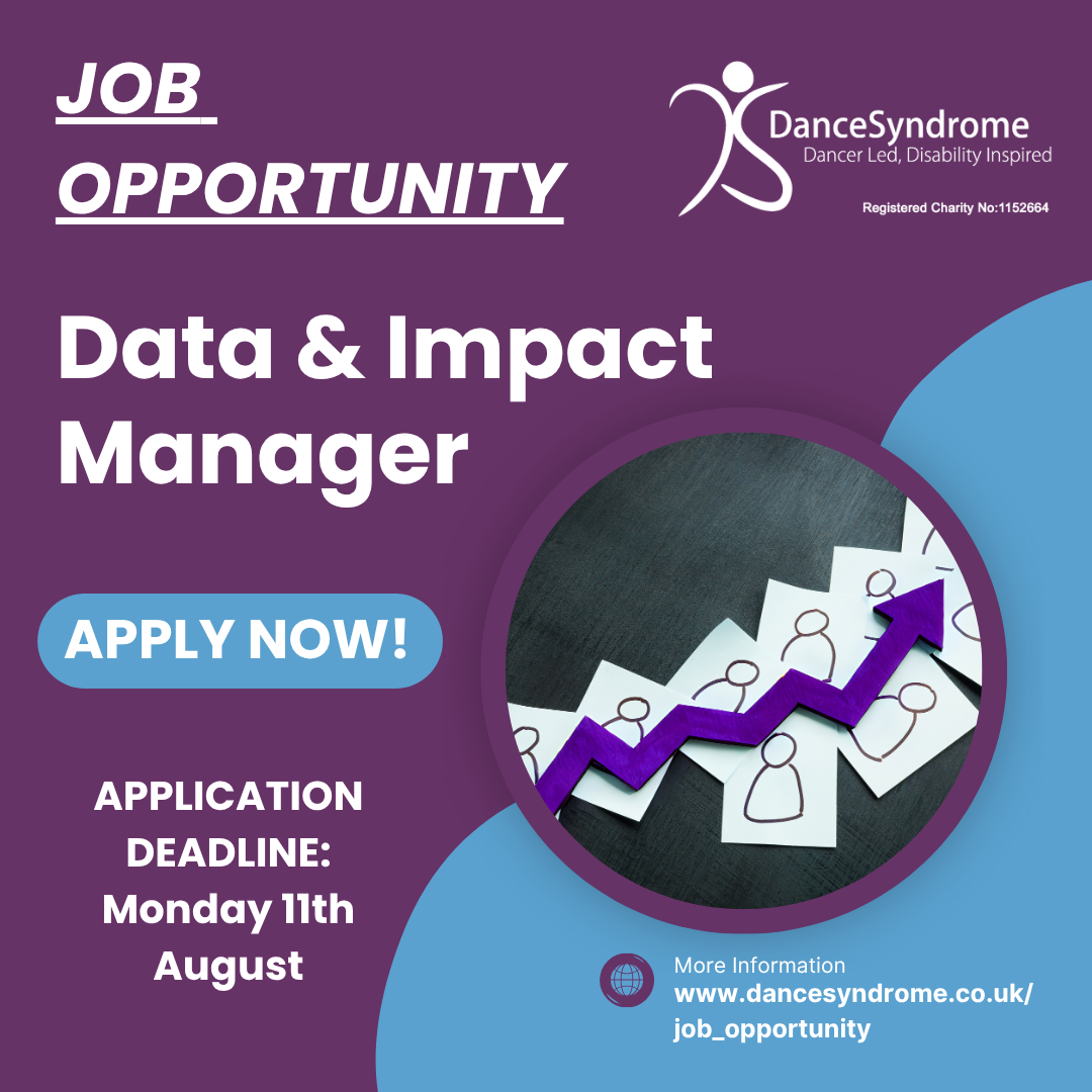 Job opportunity: Data & Impact Manager Application Deadline: Monday 11th August.