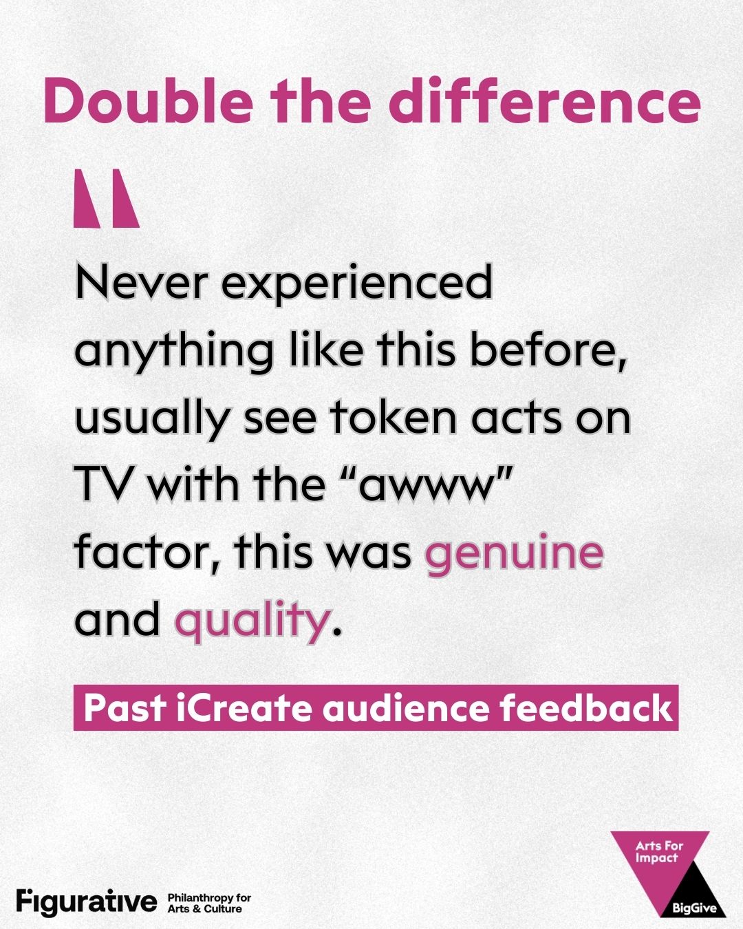 Never experienced anything like this before, usually see token acts on the TV with the "awww" factor, this was genuine and quality."