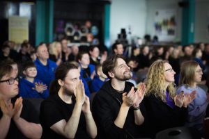 An audience applauding; photograph courtesy of Accrington Music Association and taken by Louisa Mayman